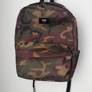 Vans Camo Backpack in Green and Brown